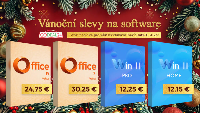 Veselé Vánoce: Office 2021 za 30,25€ a Windows 11 Pro za 12,25€! Doživotní licence bez předplatného